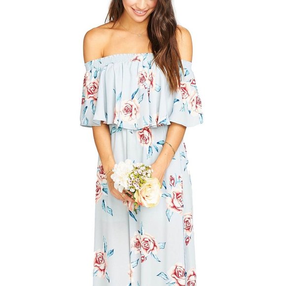 Show Me Your MuMu Dresses & Skirts - Show Me Your Mumu Hacienda  Off the Shoulder Gown
